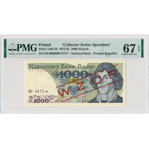1.000 złotych 1982 - WZÓR - DC 0000000 No.0175 - PMG 67 EPQ