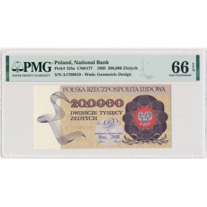 200.000 złotych 1989 - A - PMG 66 EPQ