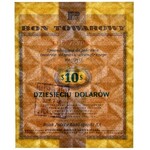 Pewex 10 dolarów 1960 - Cf - z klauzulą - PMG 65 EPQ