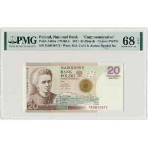 20 złotych 2011 - Maria Skłodowska Curie - PMG 68 EPQ