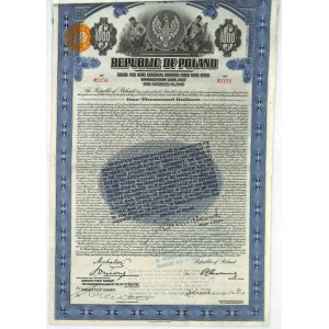 7% pożyczka stabilizacyjna 1927, obligacja $1.000