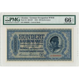 Ukraine, 100 karbowanez 1942 - PMG 66 EPQ
