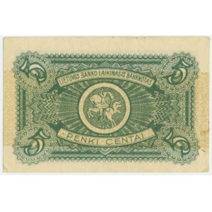 Lithuania, 5 centai 1922