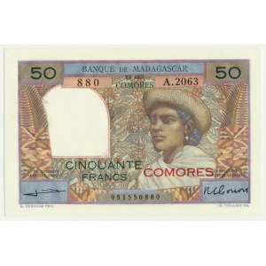 Comores, 50 francs 1960