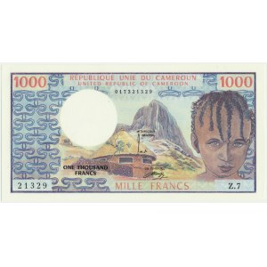 Cameroun, 1.000 francs 1974