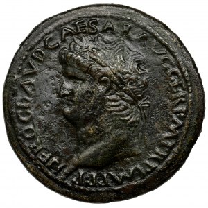 Roman Imperial, Nero, Sestertius - RARE and BEAUTY