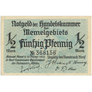 Meml, 1/2 mark 1922