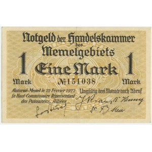 Memel, 1 mark 1922