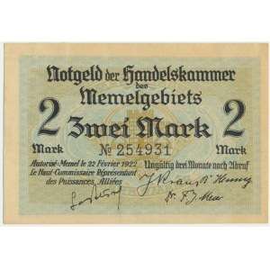 Memel, 2 mark 1922