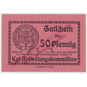 Poznań - Wszemborz - Królewska Komisja Osadnicza, 50 marek (1917)
