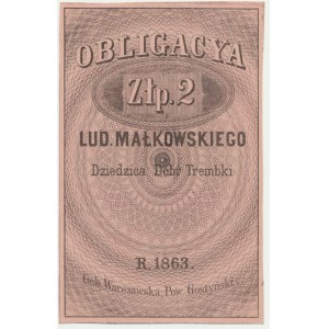 Trembki/Giżyce, Ludwik Małkowski, 2 złote 1863