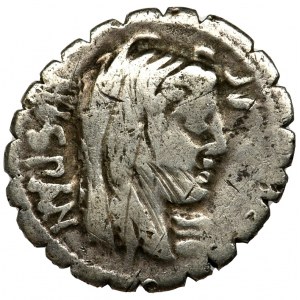 Roman Republic, Postumius Albinus, Denarius serratus