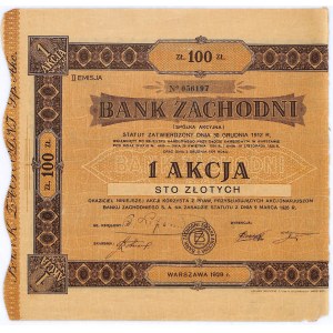 Bank Zachodni, Em.II, akcja na 100 złotych