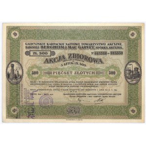 Galicyjskie Karpackie Naftowe Towarzystwo Akcyjne dawniej Bergheim & Mac Garvey, 500 złotych