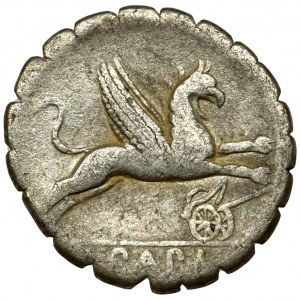 Roman Republic, Papius, Denarius serratus - VERY RARE