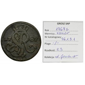 Poniatowski, Groschen Krakau 1767 G - VERY RARE