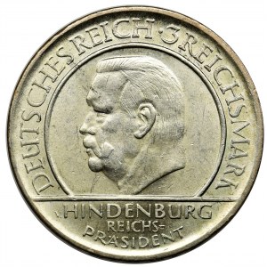 Germany, Weimar Republic, 3 mark Stuttgart 1929 F