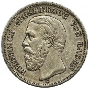 Germany, Baden, Friedrich I, 5 mark Karlsruhe 1900 G