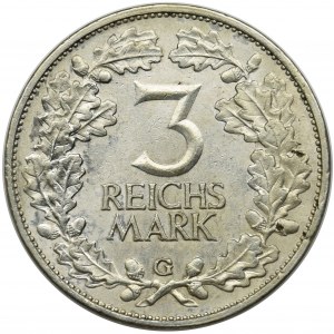 Germany, Weimar Republic, 3 mark Karlsruhe 1925 G