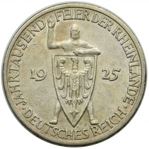 Niemcy, Republika Weimarska, 3 marki Karlsruhe 1925 G