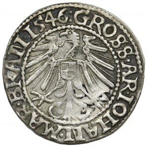 Silesia, John of Brandenburg-Küstrin, Groschen Krosno 1546