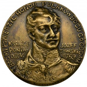 100th anniversary of the death of Prince Joseph Poniatowski, Medal 1913 - RARE