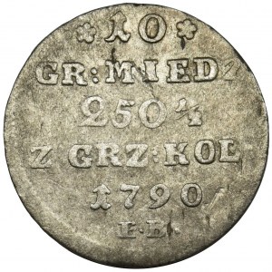 Poniatowski, 10 Copper Groschen Warsaw 1790 EB