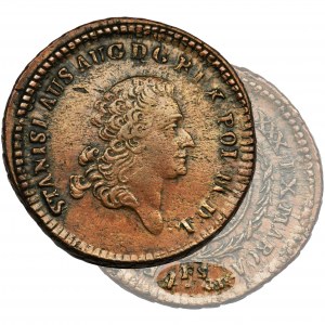 Poniatowski, 4 Groschen Warsaw 1767 FS - COPPER, UNIQUE