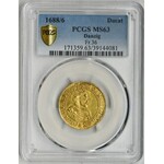 John III Sobieski, Ducat Danzig 1688 - PCGS MS63