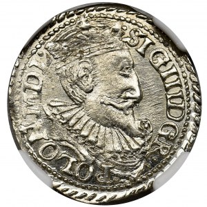 Sigismund III Vasa, 3 Groschen Olkusz 1597 - NGC MS63