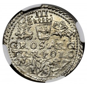 Zygmunt III Waza, Trojak Olkusz 1597 - NGC MS63