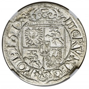 Zygmunt III Waza, 3 Krucierze Kraków 1617 - NGC MS63 - PIĘKNA