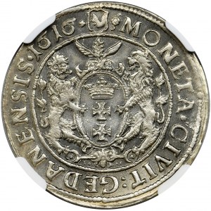 Sigismund III Vasa, 1/4 Thaler Danzig 1616 - NGC MS62