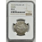 Sigismund III Vasa, 1/4 Thaler Danzig 1616 - NGC MS62