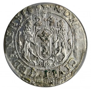 Zygmunt III Waza, Ort Gdańsk 1624/3 - PCGS AU58 - PR•