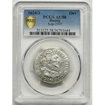 Sigismund III Vasa, 1/4 Thaler Danzig 1624/3 - PCGS AU58 - PR•