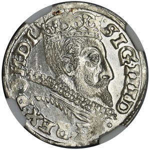 Sigismund III Vasa, 3 Groschen Posen 1601 - NGC MS62