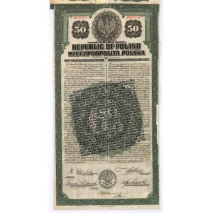 6% pożyczka dolarowa 1920, obligacja $50