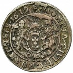 Sigismund III Vasa, 1/4 Thaler Danzig 1619 SB - countershaft 1618 - RARE