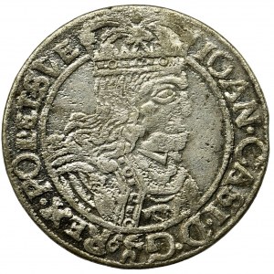 John II Casimir, 6 Groschen Lviv 1661 GBA - Λ instead A, RARE