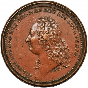 Stanislaus I, Medal Nancy 1755
