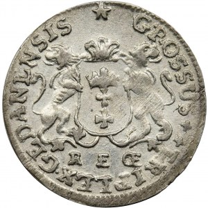 Augustus III of Poland, 3 Groschen Danzig 1760 REOE