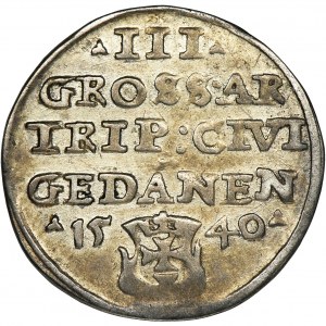 Sigismund I the Old, 3 Groschen Danzig 1540 - PRVS