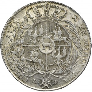 Poniatowski, Thaler Warsaw 1778 EB - BEAUTYFUL