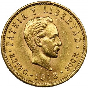 Cuba, 5 pesos 1916