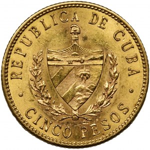 Cuba, 5 pesos 1916