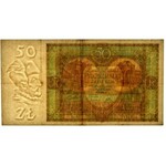 50 złotych 1929 - Ser.B.G. - rzadki wariant z kropką