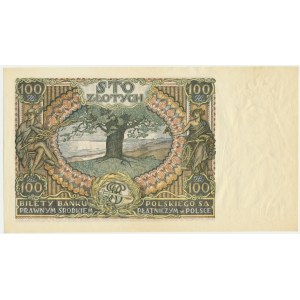 100 złotych 1932 - Ser.AN. - znw. kreski na dole