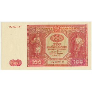 100 złotych 1946 - Mz - RZADKA I PIĘKNA seria zastępcza