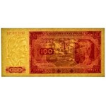 100 złotych 1948 - HP - papier prążkowany
